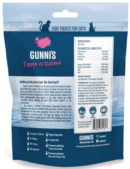 Gunni's- Cat Treats - Herring Omega Bites