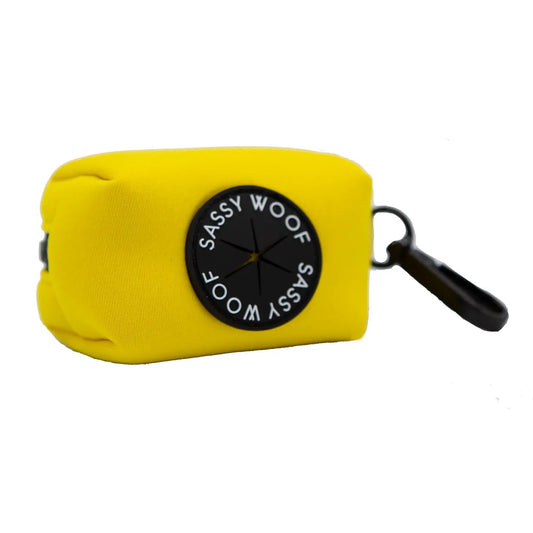 SASSY WOOF- Dog Waste Bag Holder - Neon Yellow