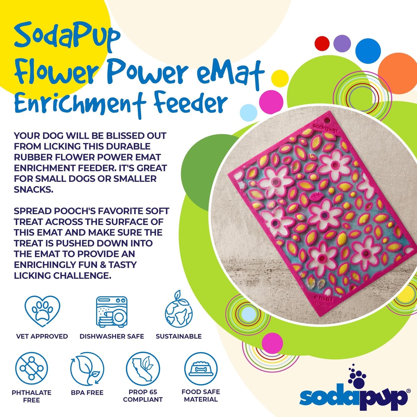 SodaPup- Flower Pot Lick Mat