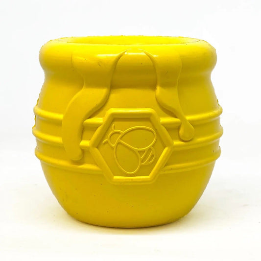 SodaPup- Large Honey Pot Durable Rubber Treat Dispenser