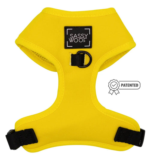 SASSY WOOF- Dog Harness - Neon Yellow