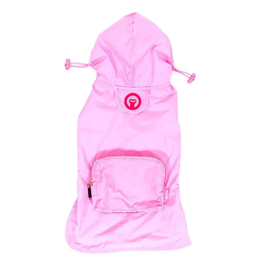 Fabdog- Packaway Raincoat - Pink - L