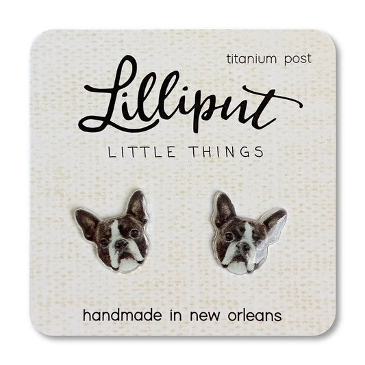 Lilliput Little Things- Boston Terrier Earrings