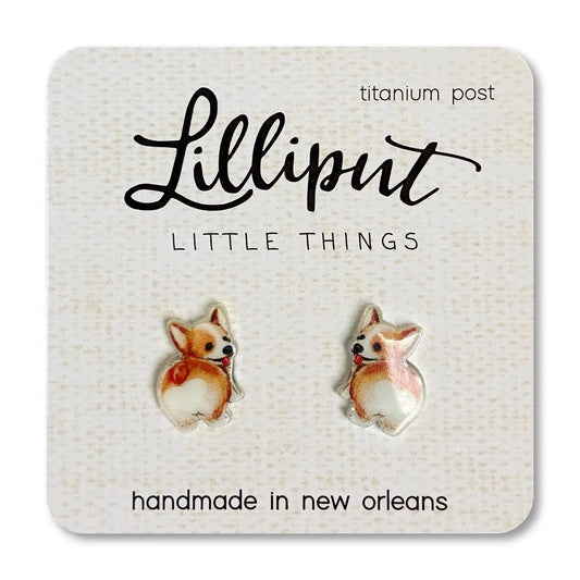 Lilliput Little Things- Corgi Butt Earrings