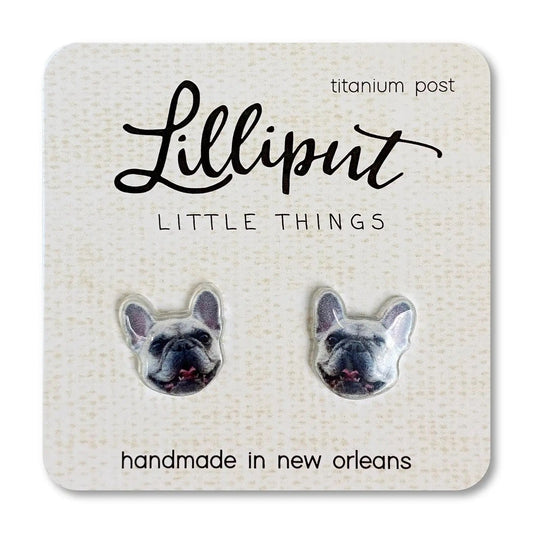 Lilliput Little Things- French Bulldog Earrings