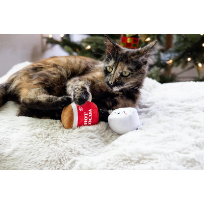 Pearhead- Holiday Hot Cocoa Cat Toys, Set of 2