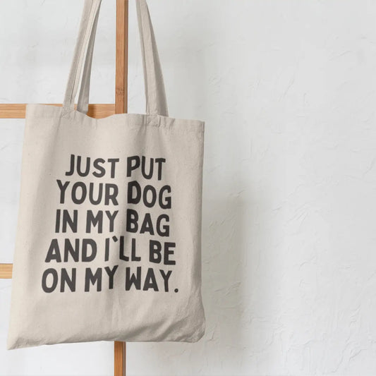 Buffalovely- Dognapping Cotton Tote Bag