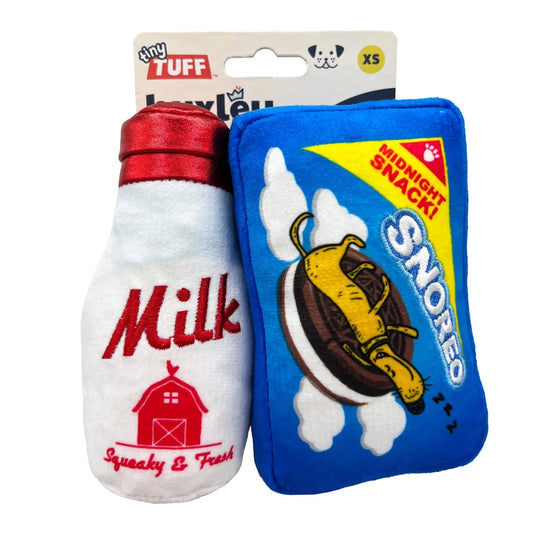 Huxley & Kent- Dog Toy - Milk & Cookies Tiny Tuff Set