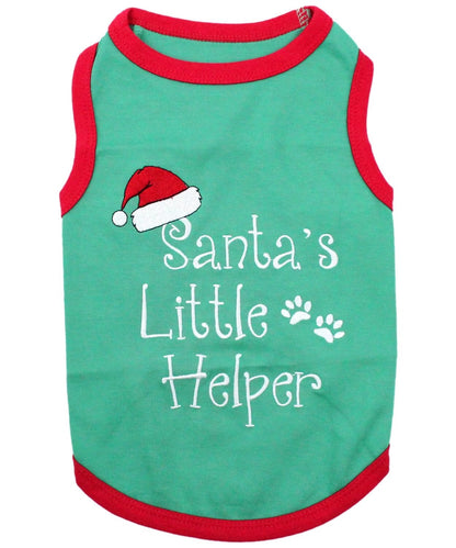 Parisian Pet- Dog Shirt - Santa's Little Helper