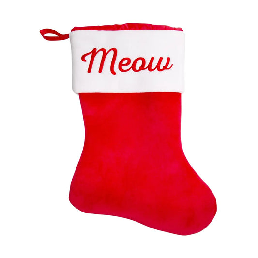 Pearhead- "Meow" Cat Christmas Stocking