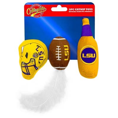 Pets First- LSU 3pc Catnip Toys