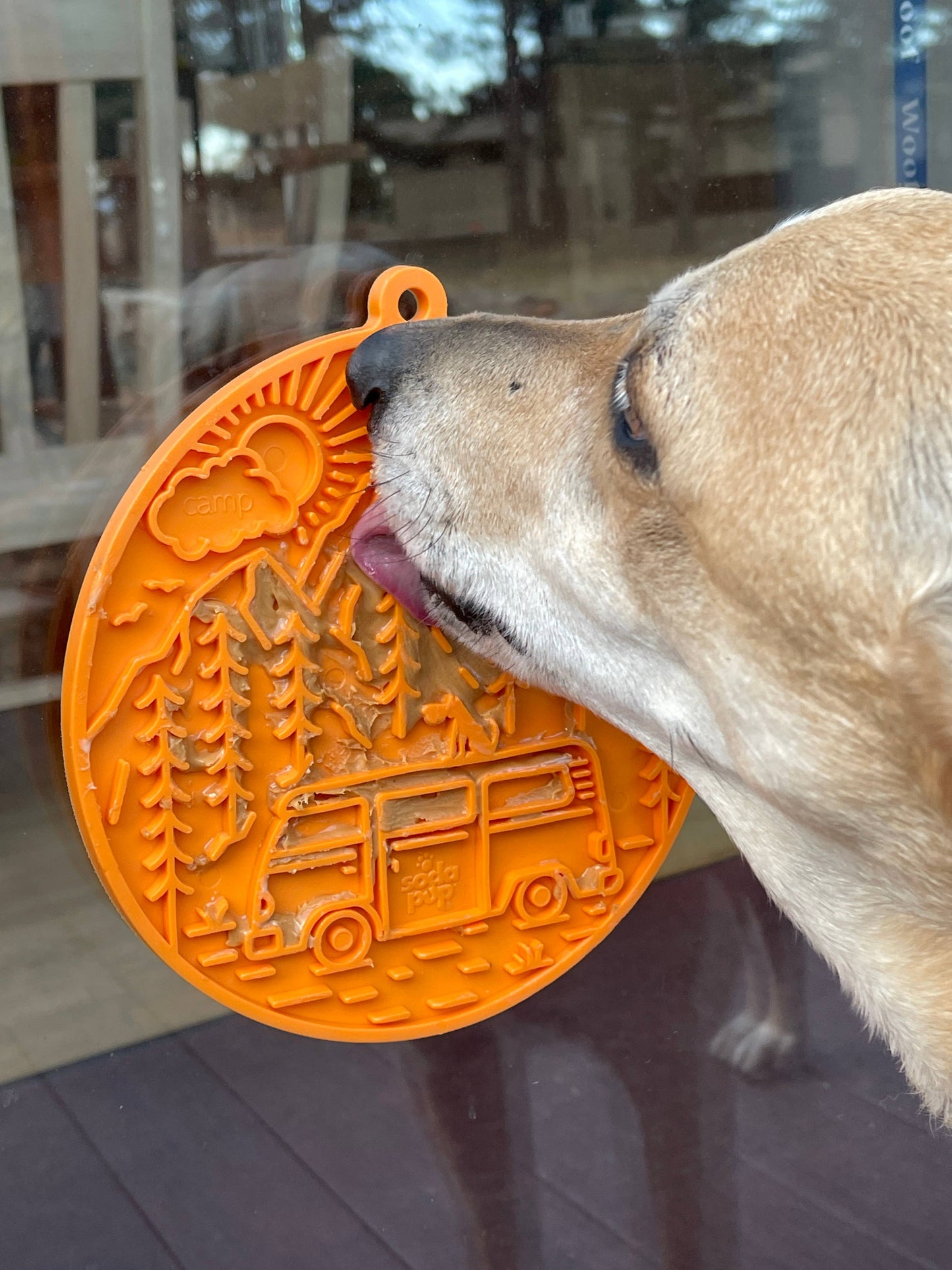 SodaPup- Camp eMat Enrichment Lick Mat With Suction Cups