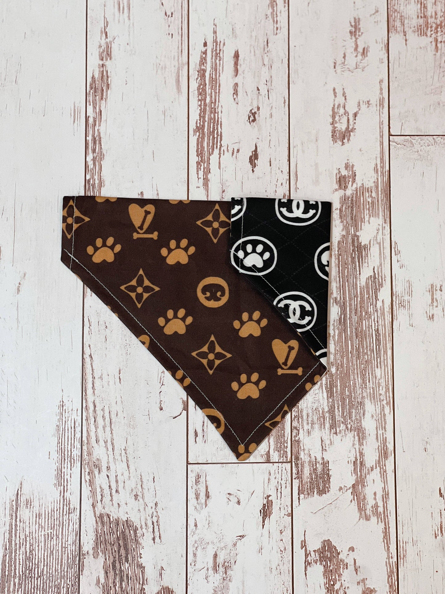 Aussie Paws Bandanas- Chewy Vuitton & Chewnel Bandana