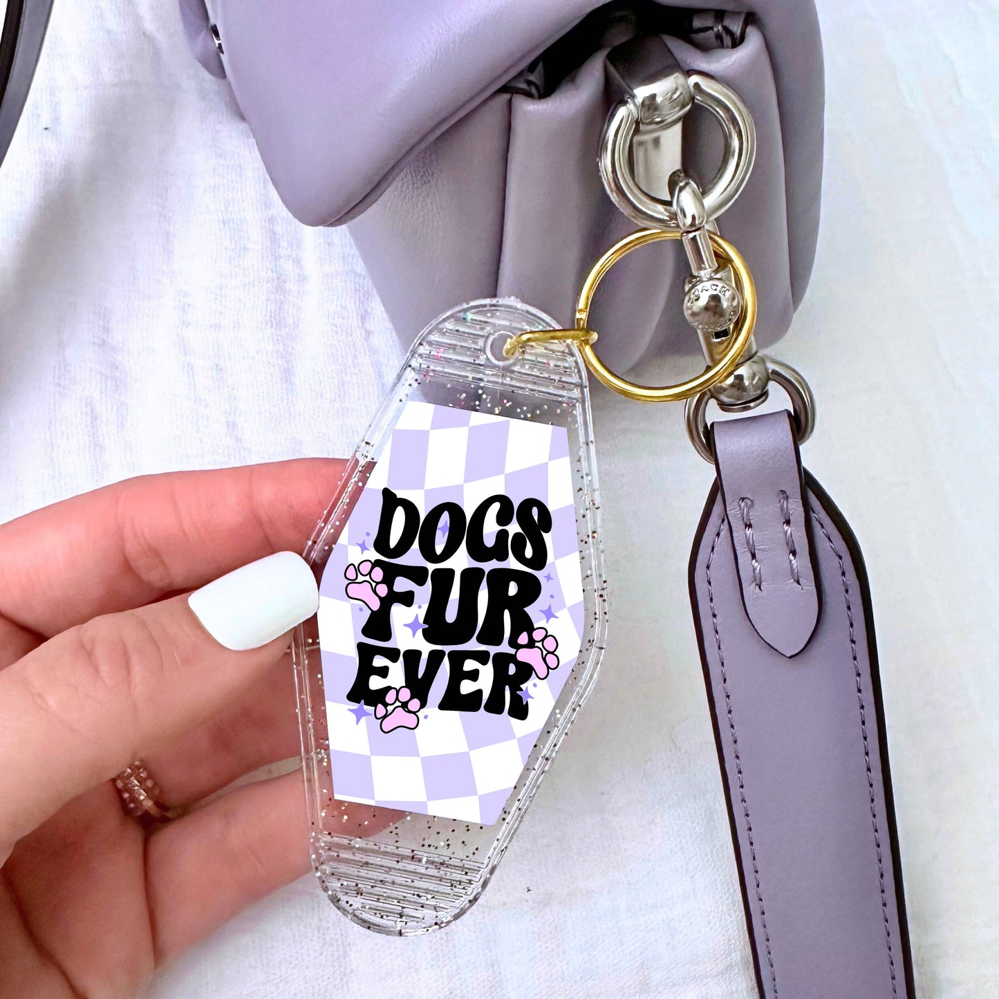 Stickers X Ashley Bexar- Motel Keychain - Dogs Fur Ever