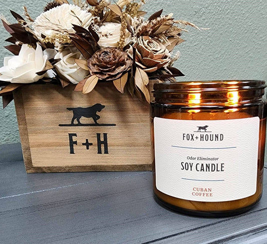 Fox + Hound- Odor Eliminator Soy Candle - Cuban Coffee