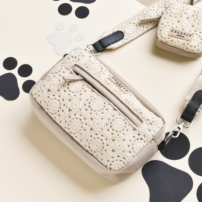 Cocopup London- Dog Walking Bag - Festival Crochet