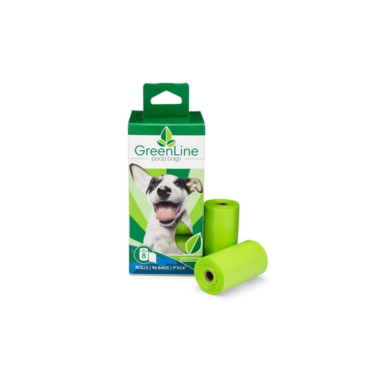 GreenLine Pet Supply- Biodegradable Poop Bags - 8 Roll Pack