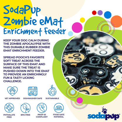 SodaPup- Zombie Design Emat Enrichment Licking Mat