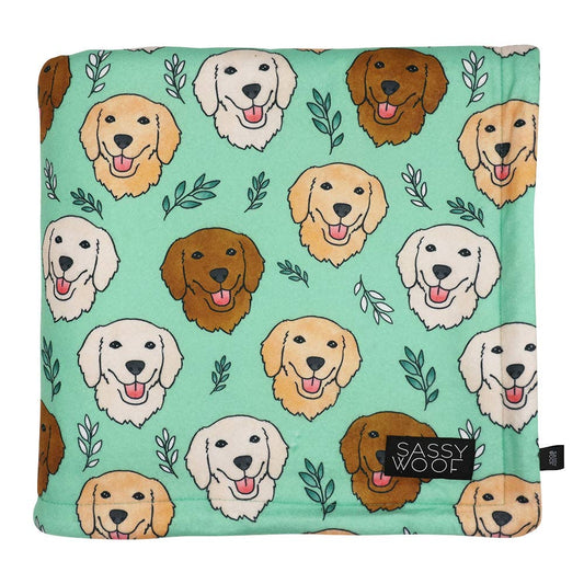 SASSY WOOF- Dog Blanket - Glam Goldens