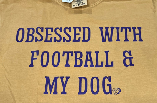 The Dapper Paw- Tee - Obsessed With Football & My Dog